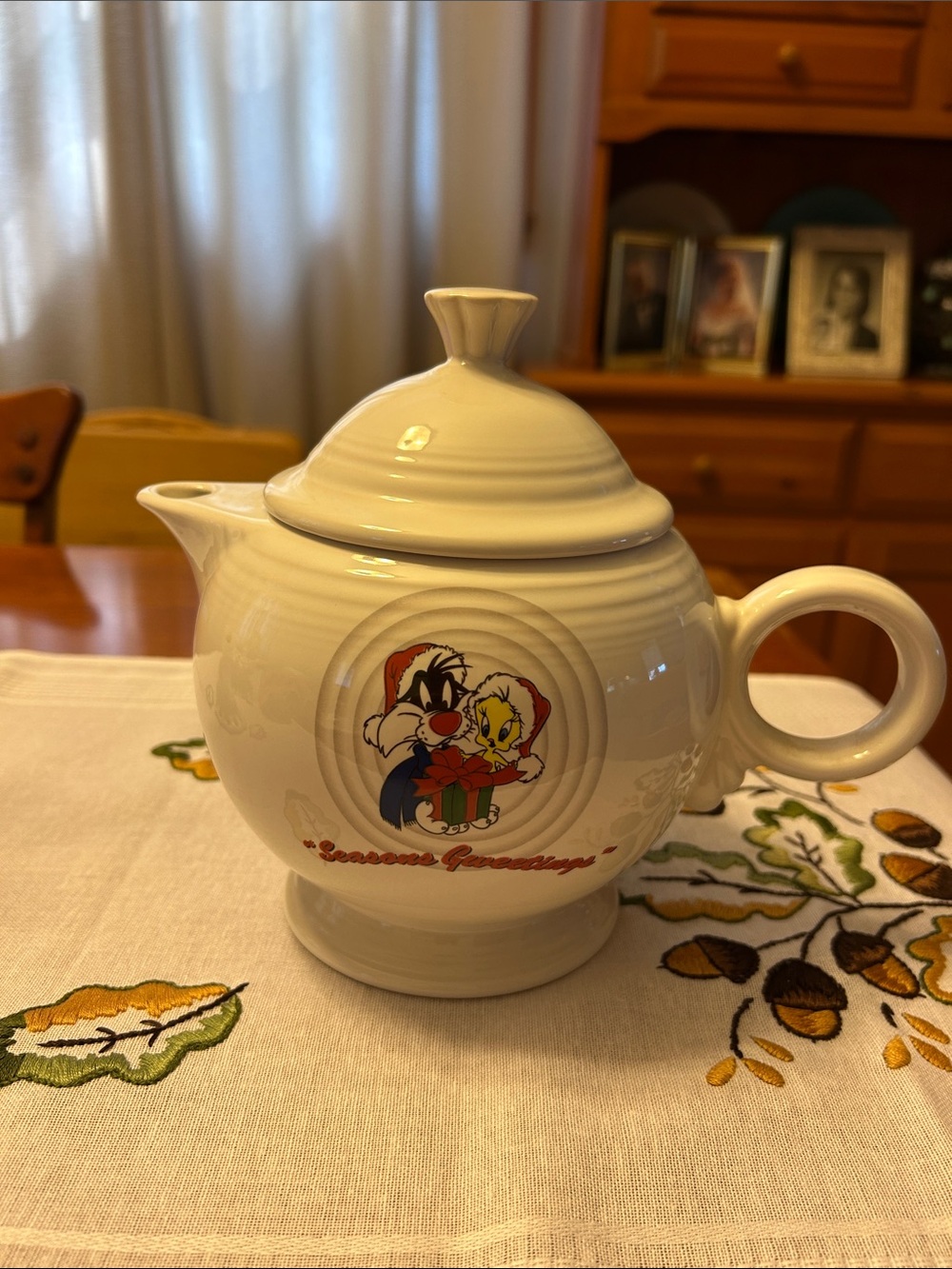 Fiestaware Warner Bros teapot with Tweedy